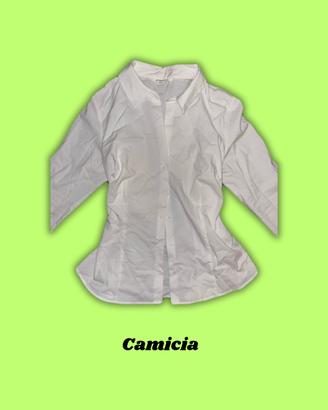 Camicia bianca sagomata
