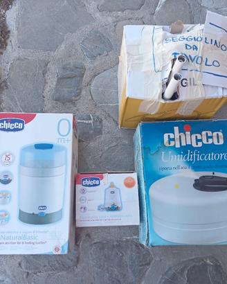 scaldapappa,umidificatore,sterilizzatore, sedia t.