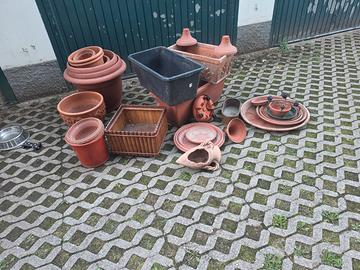Grande lotto 30+ vasi terracotta e fioriere
