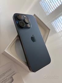 Apple iPhone 15 Pro Titanio Blu + Fattura e Acc.