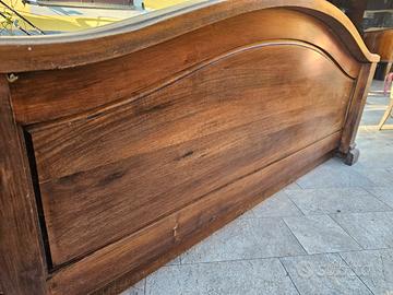letto matrimoniale in massello di noce nazionale