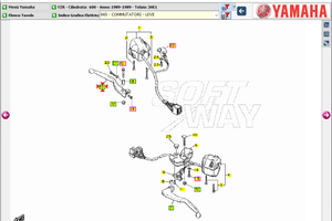 Leva freno ant Yamaha FZR 600 1FK839220000
