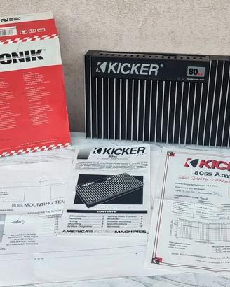 Amplificatore car audio vintage KICKER 80SS – NUOV
