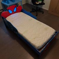 Lettino Bambino Spiderman + materasso