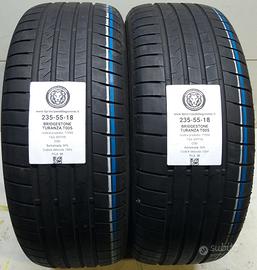 2 GOMME 235 55 18 BRIDGESTONE A77555