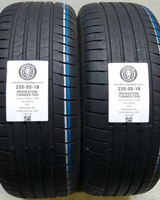 2 GOMME 235 55 18 BRIDGESTONE A77555