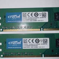 RAM Crucial DDR3 16Gb per PC desktop