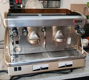 MACCHINA caffè WEGA VELA 2 gruppi SEMIAUTOMATICA