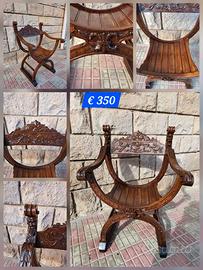 Antica Savonarola Rinascimentale intagliata