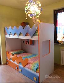 Camera letto a castello  e scala