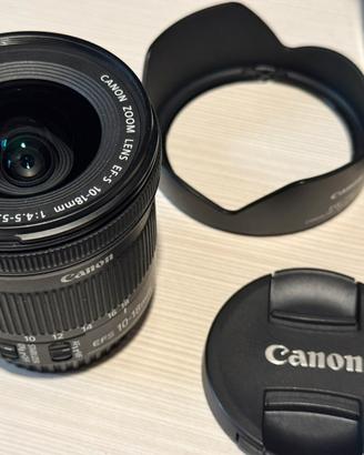 Obbiettivo canon 10-18 efs stabilizzato