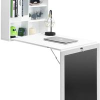 Scrivania pieghevole a muro con lavagna