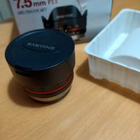 Obiettivo Samyang 7.5mm f3.5