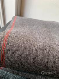 3  metri tessuto lana grigio