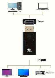 Adattatore da Display Port (DP) a HDTV 4k nuovo