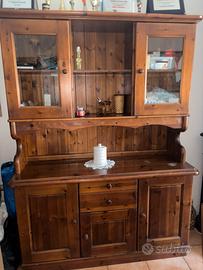 vetrina soggiorno in legno