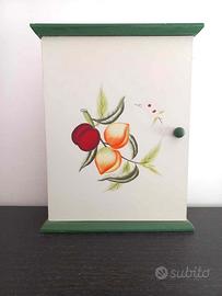 Cassetta portachiavi da parete in legno