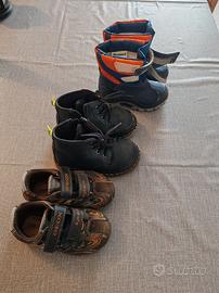 tris scarpe stivali autunno/inverno bimbo