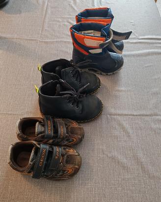 tris scarpe stivali autunno/inverno bimbo