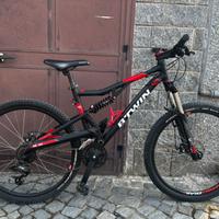 Bicicletta biammortizzata dechatlon