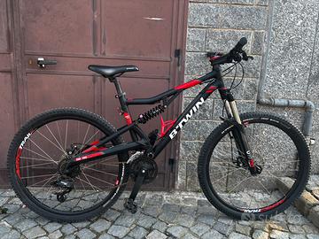 Bicicletta biammortizzata dechatlon