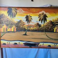 Grande Quadro Decorativo Tropicale per Arredamenti