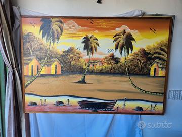 Grande Quadro Decorativo Tropicale per Arredamenti