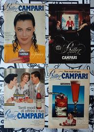 4 Pubblicità Bitter Campari Vintage Anni 80