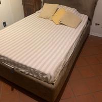 LETTO 1 PIAZZA E MEZZO TESSUTO MOON MARRONE