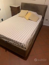 LETTO 1 PIAZZA E MEZZO TESSUTO MOON MARRONE