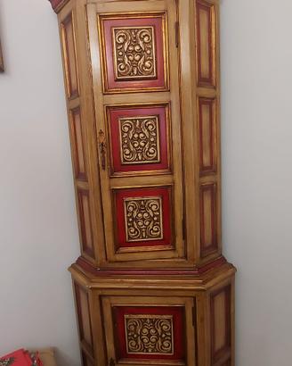 angoliera, tavolino, poltrona legno pieghevole 