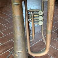 Tuba in FA a cilindri antico in ottone
