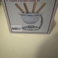 Ceramic Chocolate Fondue Set