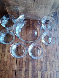 set vintage macedonia in cristallo 