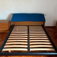 Letto matrimoniale completo 2 comodini cassettiera