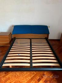 Letto matrimoniale completo 2 comodini cassettiera