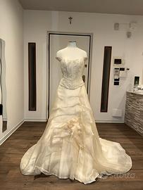 Abito da sposa Nicole Milano tg 42 in seta