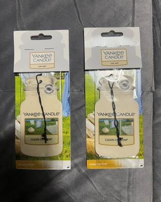 Yankee Candle Car Jar Clean Cotton auto 2 pezzi