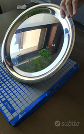 Vassoio rotondo in acciaio Inox 18-10 Zepter NUOVO