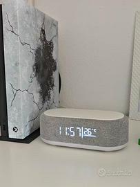 Sveglia LED Termometro Caricatore Wireless