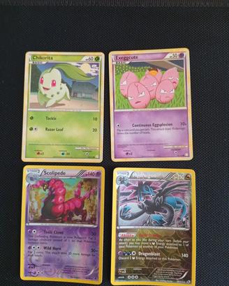 Lotto 4 carte Pokemon 