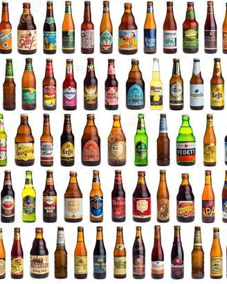 Collezione bottiglie birra vetro 33cl