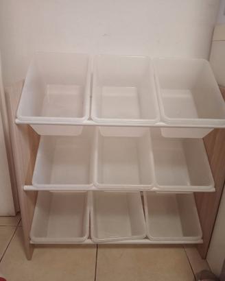 Porta giochi portaoggetti Montessori bambini