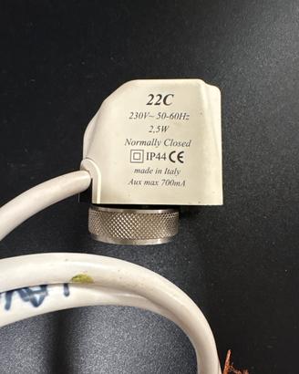 Testina attuatore riscaldamento a pavimento