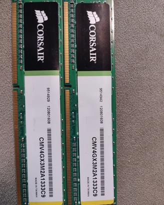 ram Corsair kit Dual-Channel da 4 GB