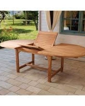 Tavolo di legno ovale