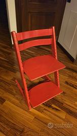 sedia Stokke Tripp Trapp rossa – Originale