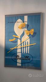 poster manifesto pubblicitario vintage Barilla