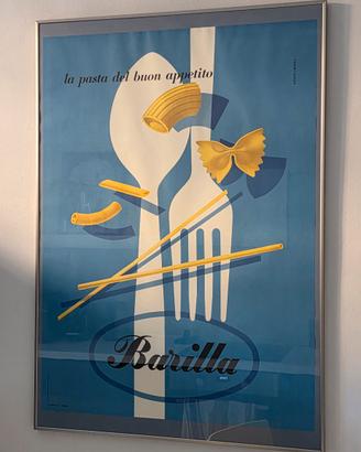 poster manifesto pubblicitario vintage Barilla