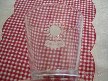 Stock 29 pz bicchieri vetro bibita Tomarchio NUOVI